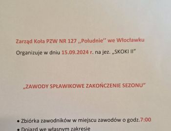 ZAWODY SPŁAWIKOWE ZAKOŃCZENIE SEZONU SKOKI 15/09/2024